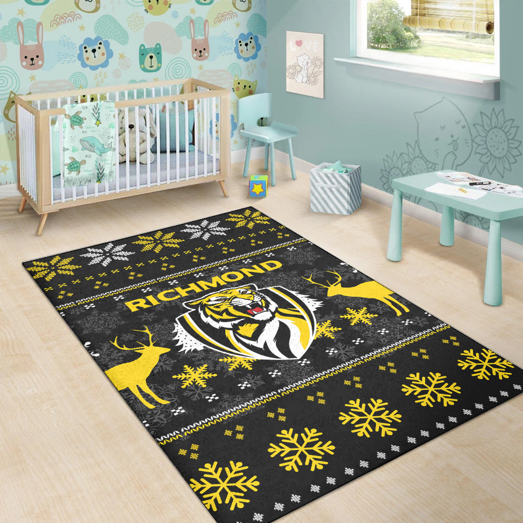 Richmond Football Club Area Rug - Christmas Ugly Style - - Vibe Hoodie Shop