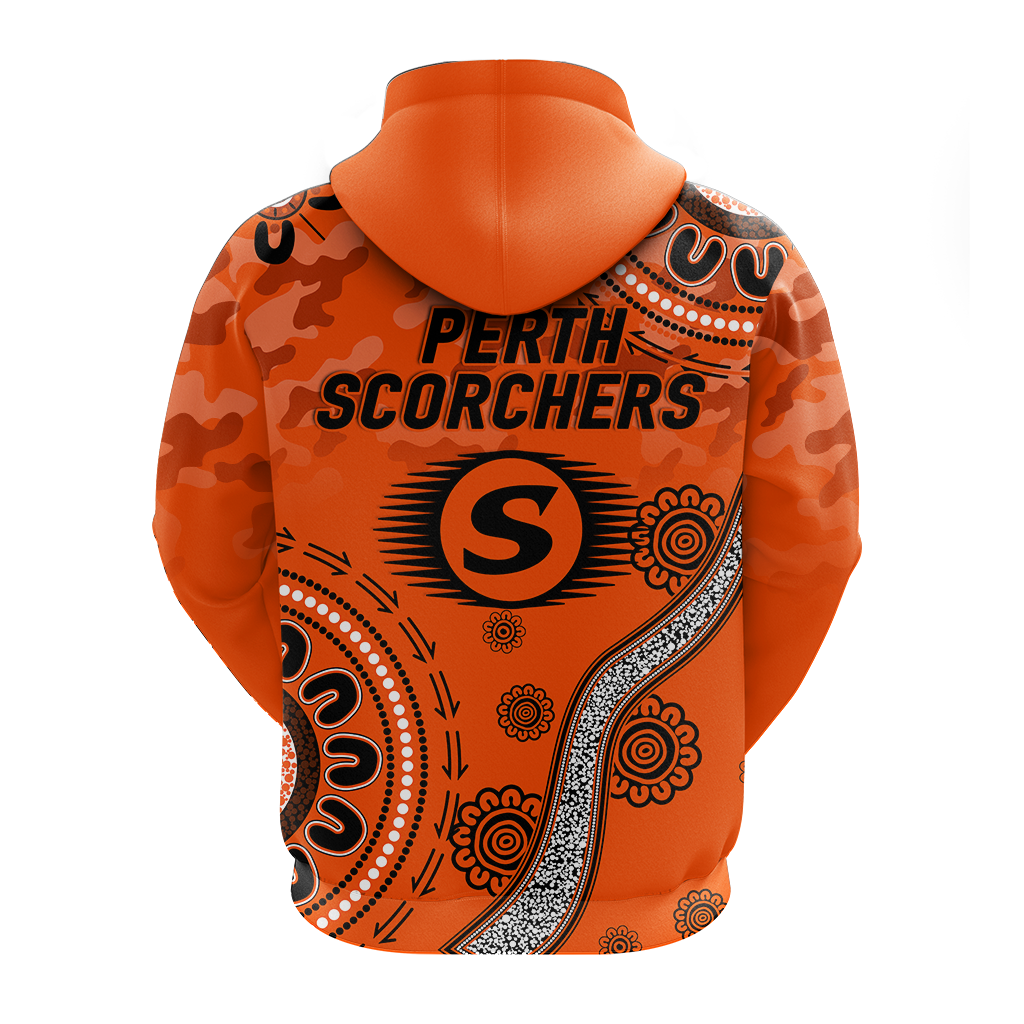 Perth Scorchers ANZAC Day Aboriginal Hoodie - LT12 - Vibe Hoodie Shop