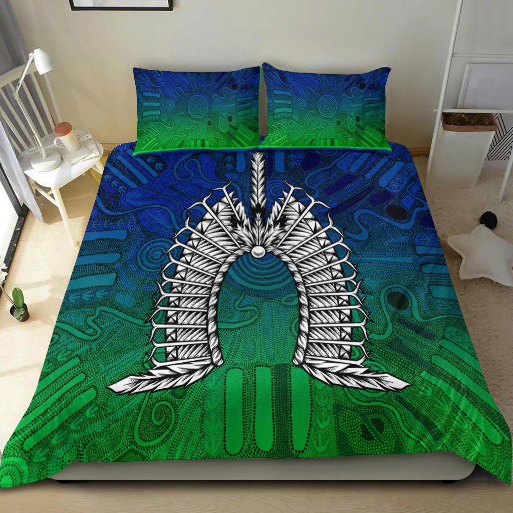 Torres Strait Islanders Bedding Set - Dhari Mask - Vibe Hoodie Shop