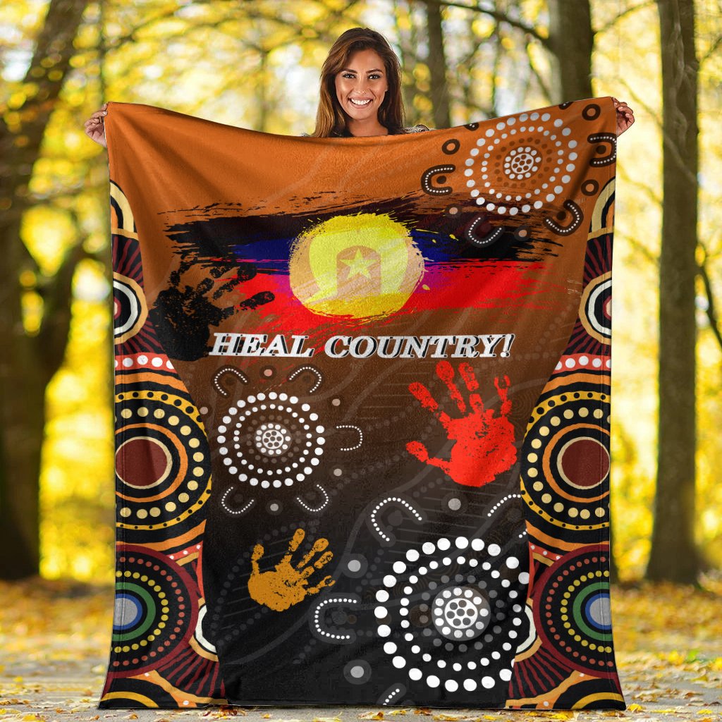 NAIDOC Premium Blanket - Heal Country 2021 - Vibe Hoodie Shop