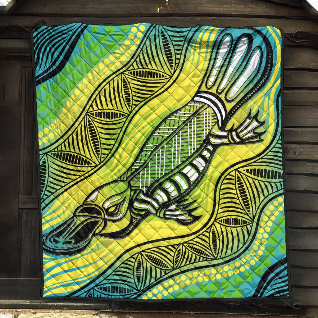 Premium Quilts - Aboriginal Platypus - Vibe Hoodie Shop