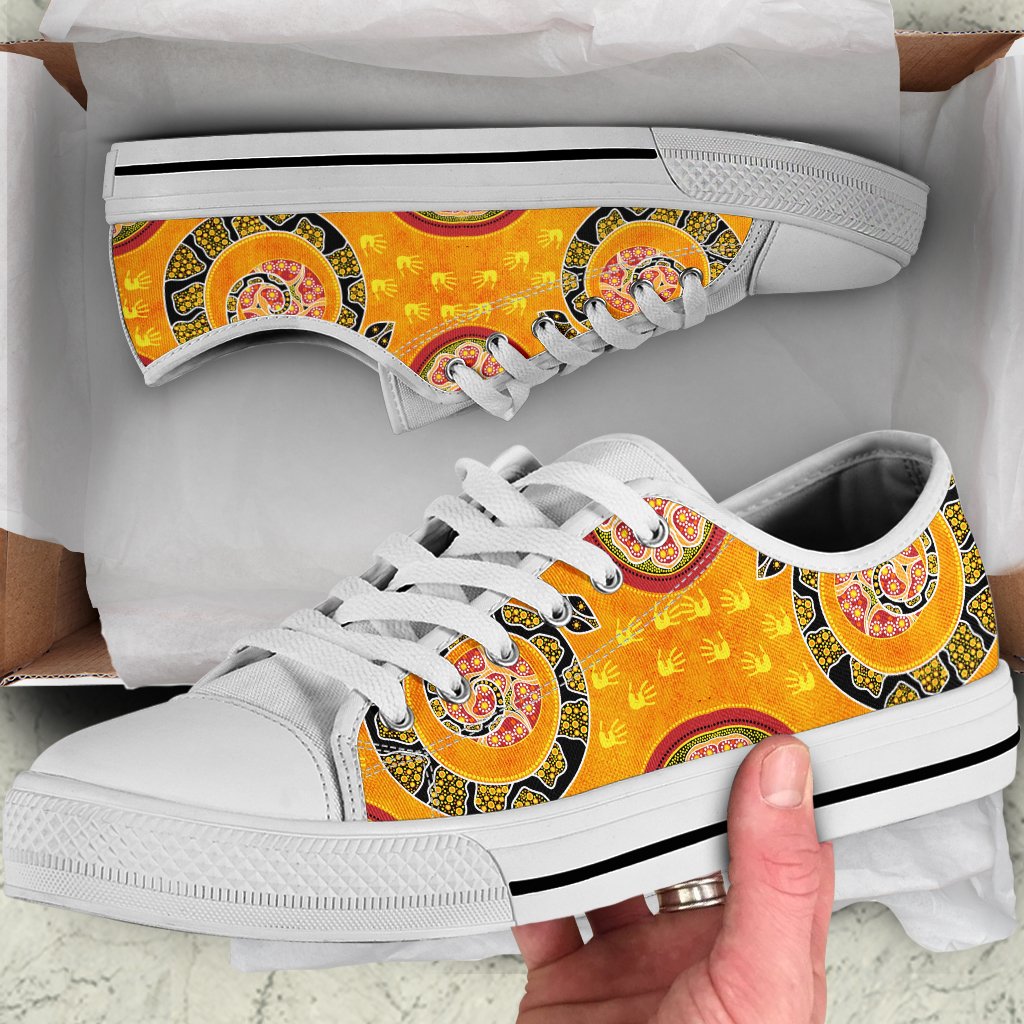 Low Top - Aboriginal Unique Style Snake Orange Color 2021 - Vibe Hoodie Shop