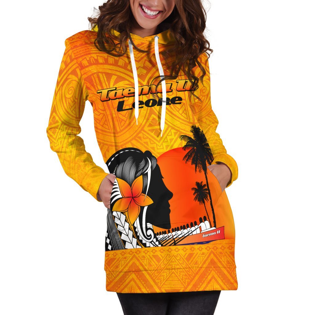 American Samoa Women's Hoodie Dress - Taema II Leone - Vibe Hoodie Shop