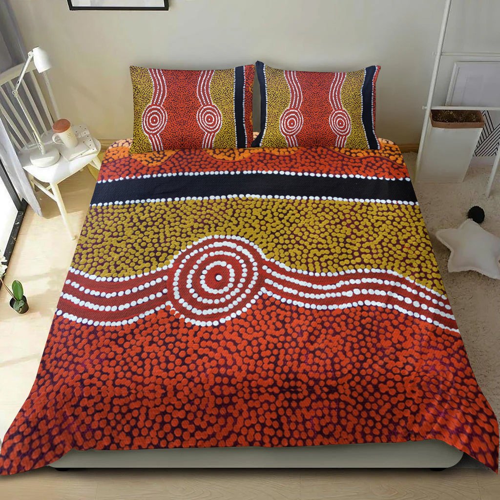 Bedding Set - Aboriginal Dot Style - Vibe Hoodie Shop