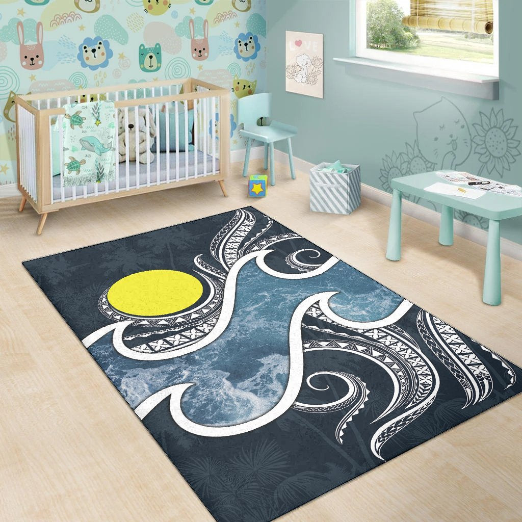 Palau Polynesian Area Rug - Ocean Style - Vibe Hoodie Shop