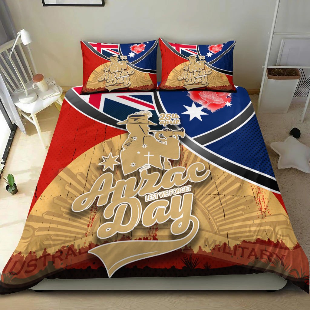 Bedding set - ANZAC Lest We Forget - Vibe Hoodie Shop