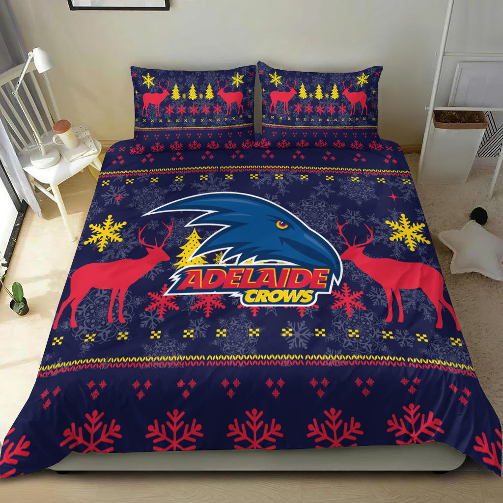 Adelaide Crows Bedding Set - Christmas Ugly Style - - Vibe Hoodie Shop