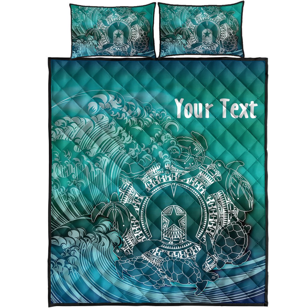 Custom Aboriginal Quilt Bed Set, Torres Strait Islands in Wave - Vibe Hoodie Shop