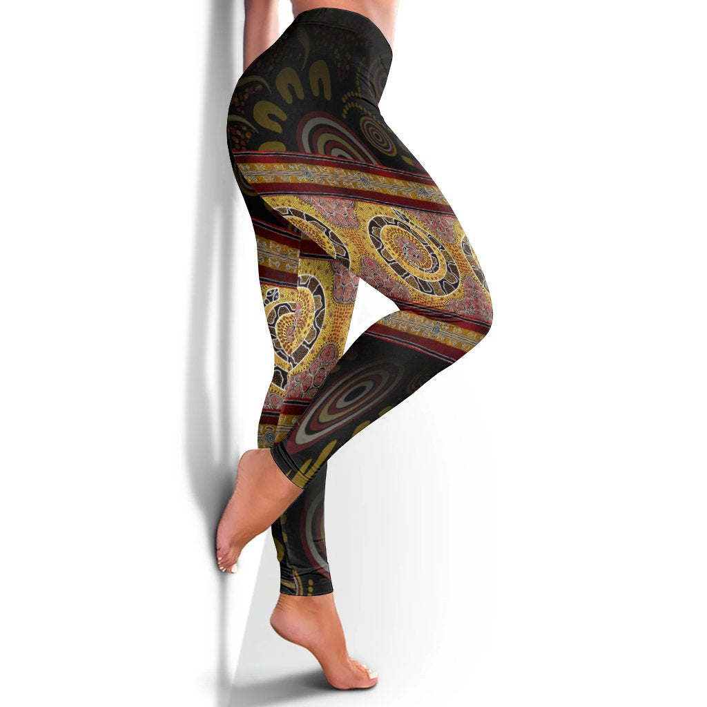 Australia Leggings - Snake Dot Panting Art - Vibe Hoodie Shop