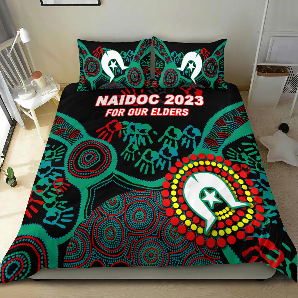 NAIDOC Week 2023 Aboriginal Art For Our Elders Bedding Set - - Vibe Hoodie Shop
