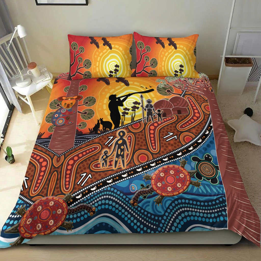 Aboriginal Bedding Set - Aboriginal Life - Vibe Hoodie Shop