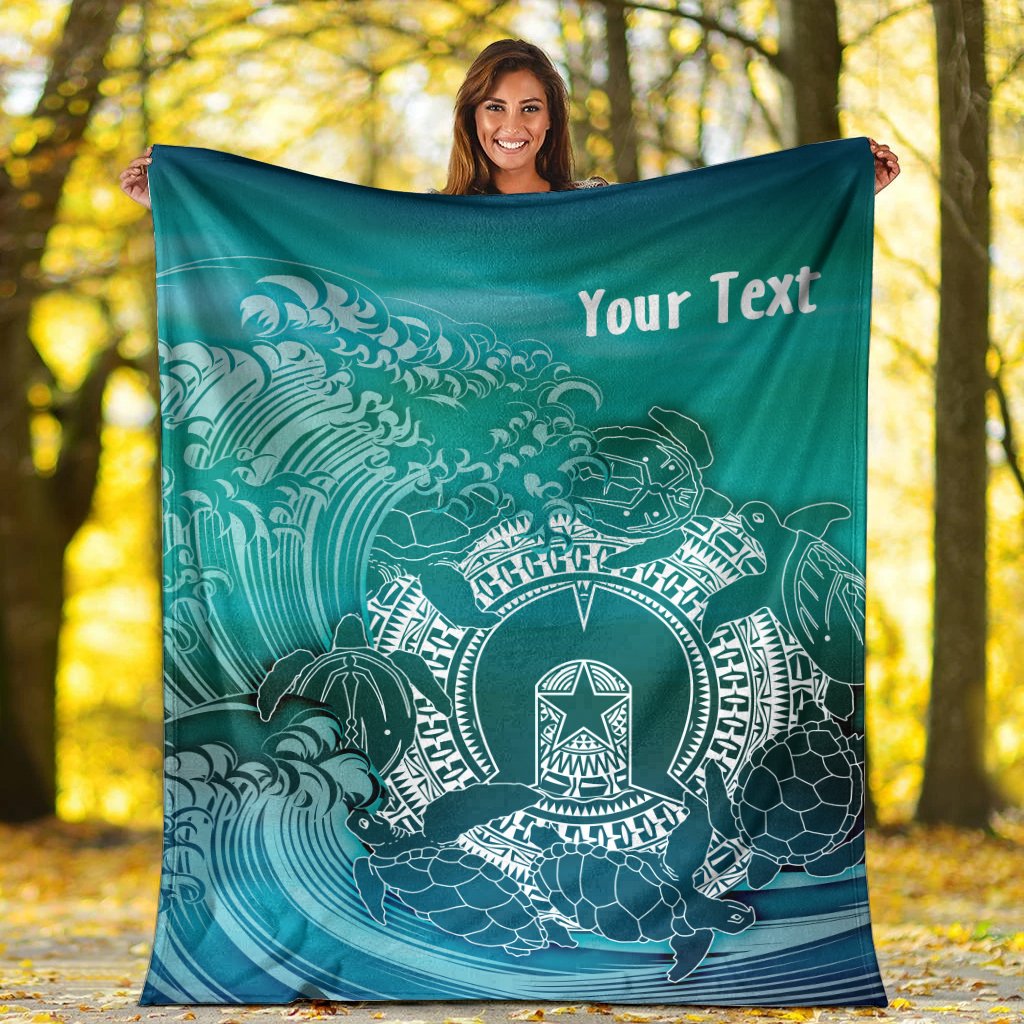 Custom Aboriginal Premium Blanket, Torres Strait Islands in Wave - Vibe Hoodie Shop