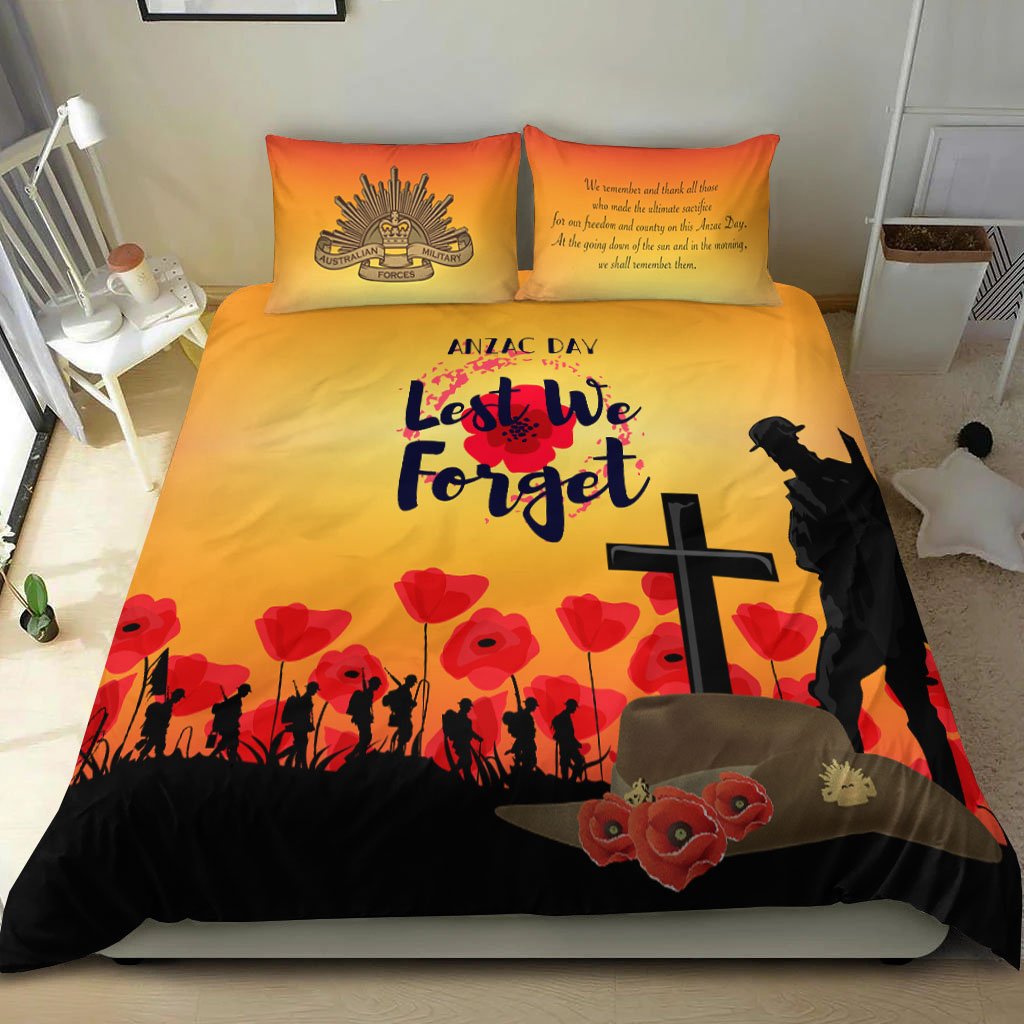 ANZAC Day Bedding Set - Lest We Forget - Vibe Hoodie Shop