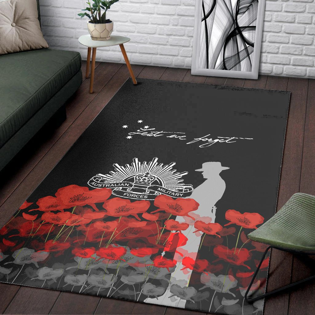 ANZAC Day Area Rug - Remember Them - Vibe Hoodie Shop