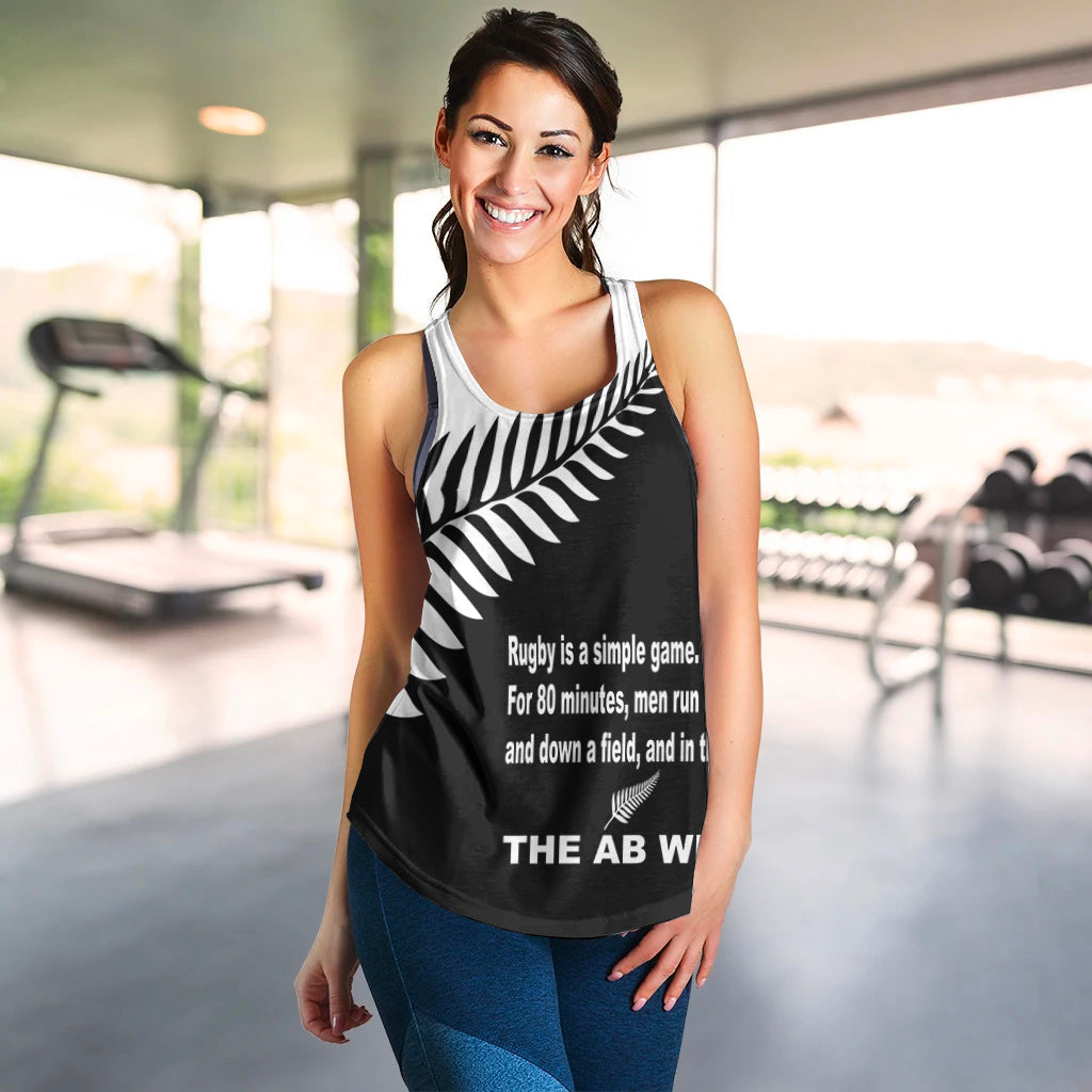 New Zealand Rugby Women's Racerback Tank - The AB Win - LT20 - Vibe Hoodie Shop