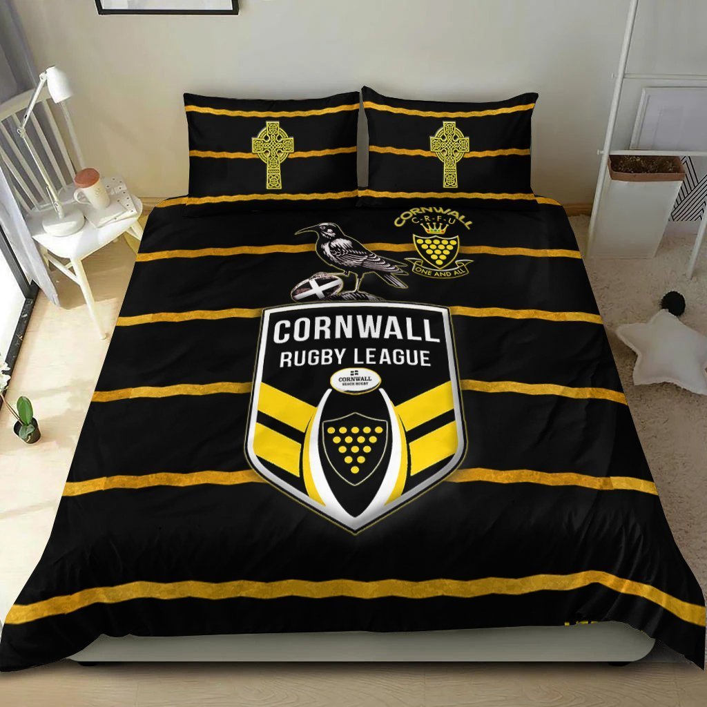 Cornwall Rugby League Bedding Set - The Cornwall Rugby Football Union - Vibe Hoodie Shop