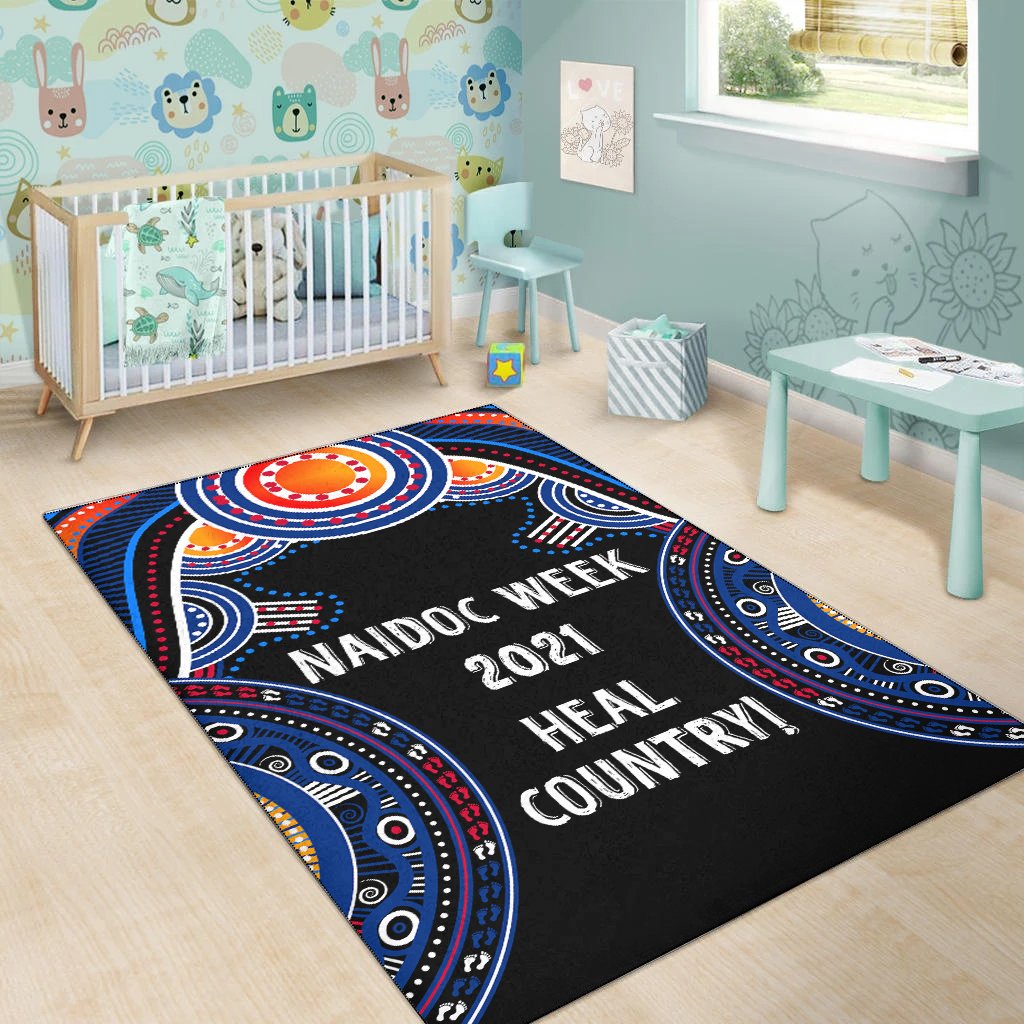 Australia NAIDOC Week 2021 Area Rug, Heal Country - Vibe Hoodie Shop