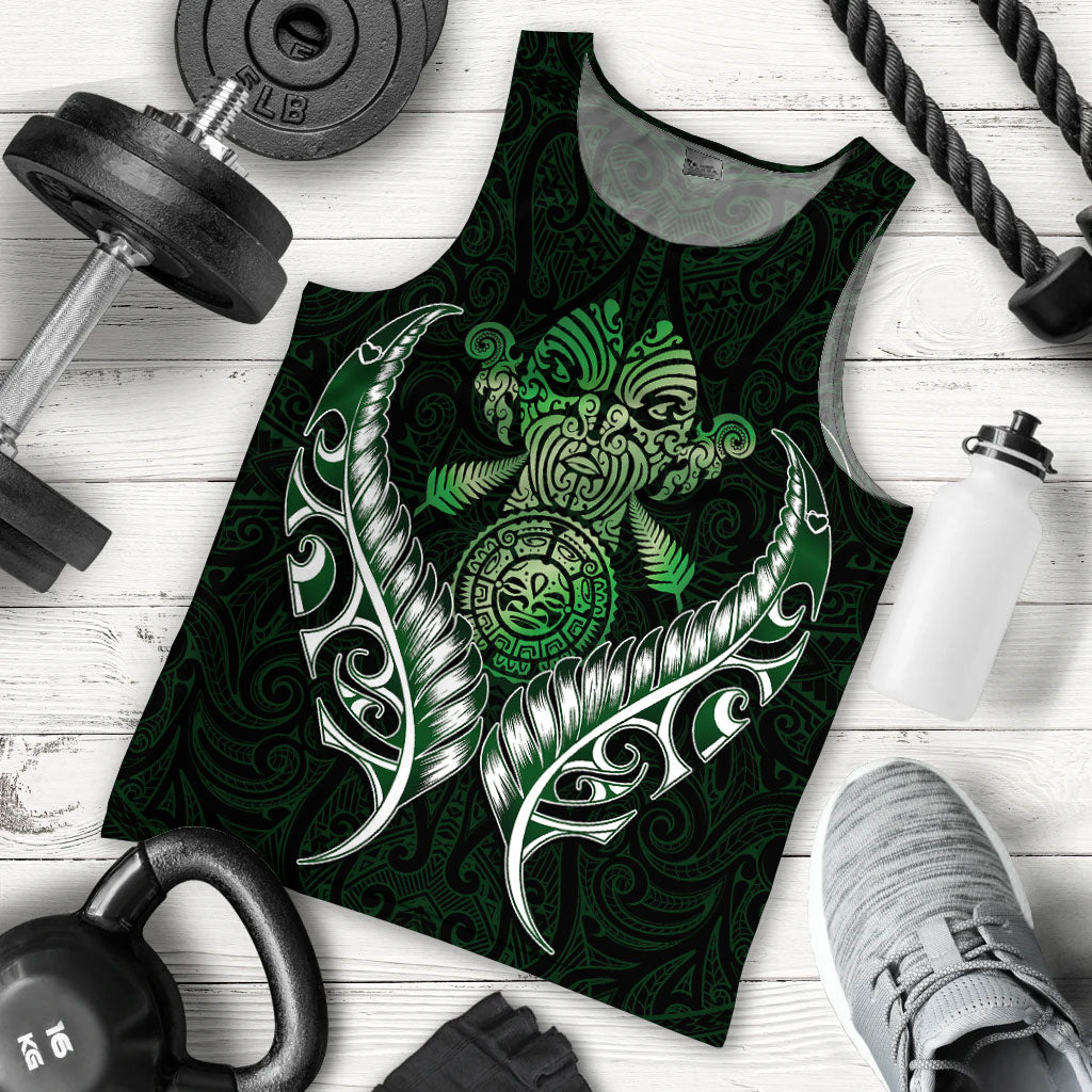 New Zealand Silver Fern Men Tank Top Green - - Vibe Hoodie Shop