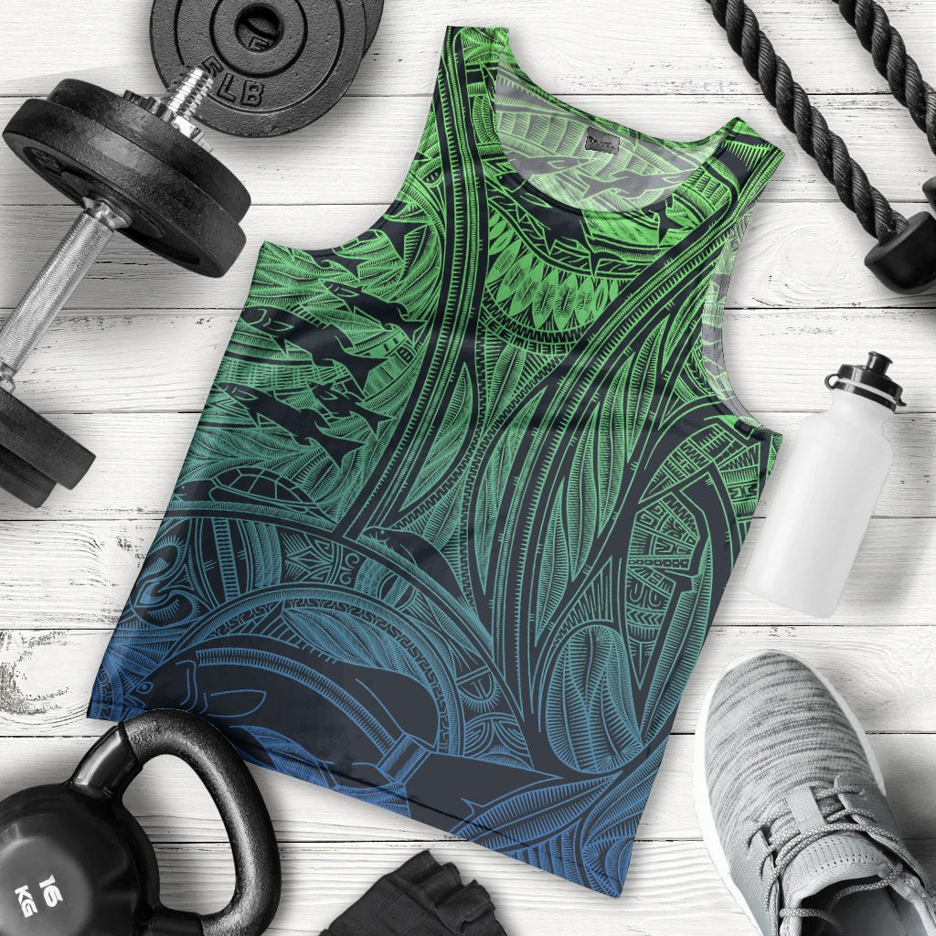 Torres Strait Islanders Men's Tank Top - Ocean Art - Vibe Hoodie Shop