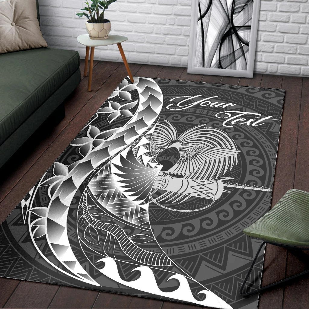 Papua New Guinea Area Rug - Custom Personalised Polynesian Pattern Style - Vibe Hoodie Shop