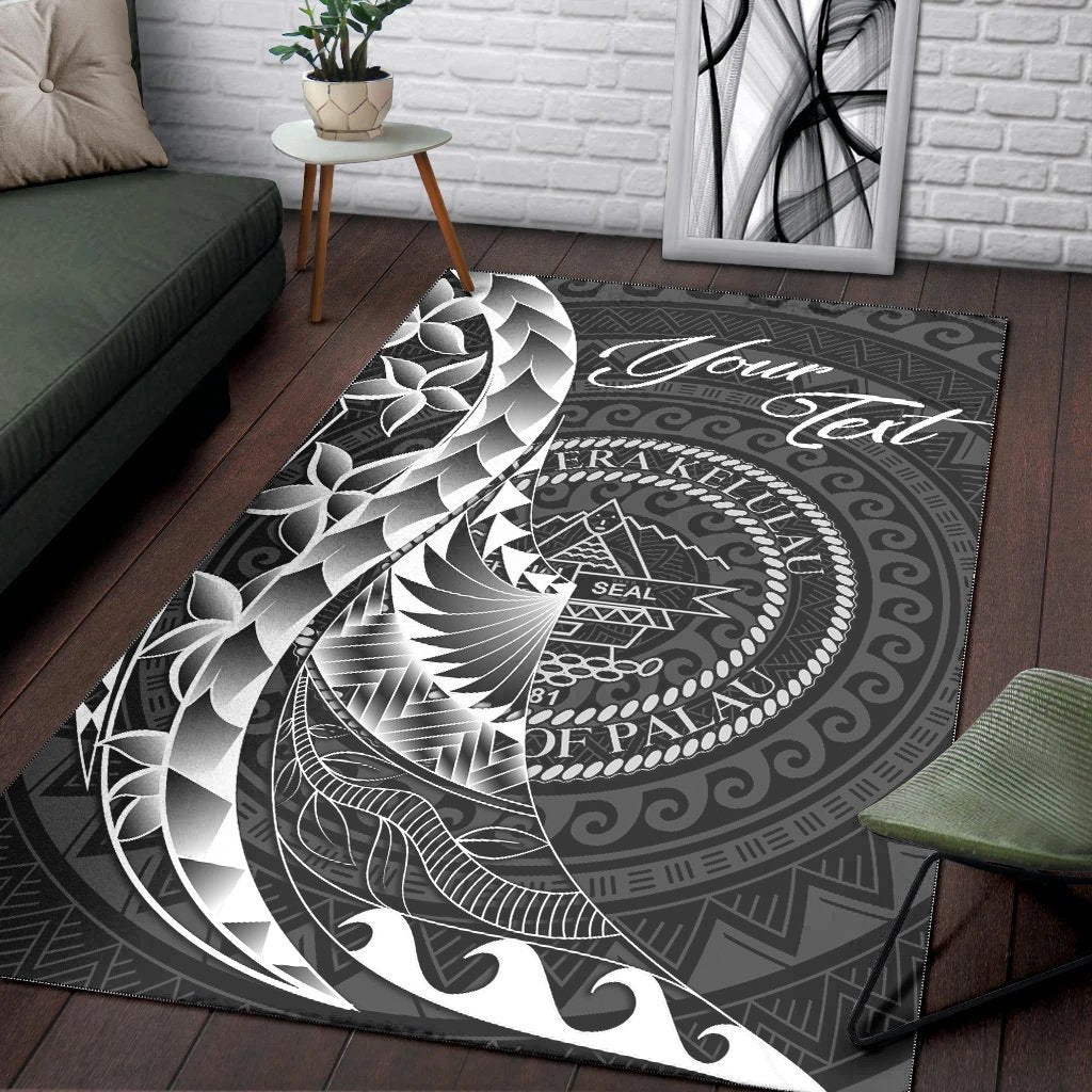 Palau Area Rug - Custom Personalised Polynesian Pattern Style - Vibe Hoodie Shop