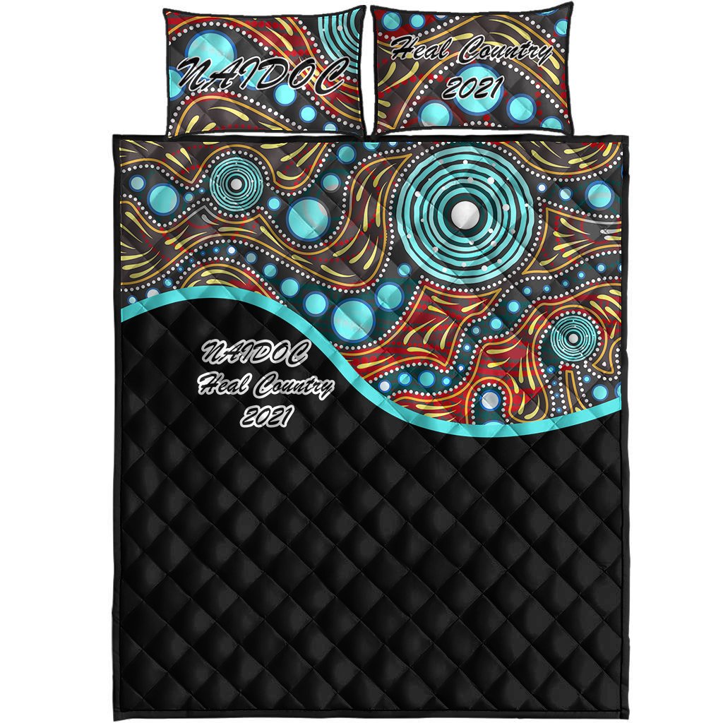 NAIDOC 2021 Quilt Bed Set - Heal Country - Vibe Hoodie Shop