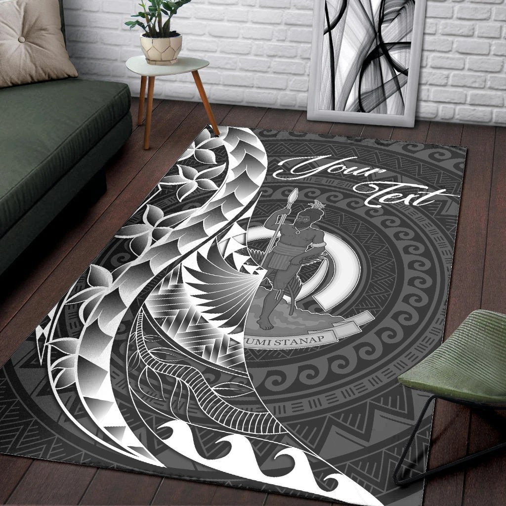 Vanuatu Area Rug - Custom Personalised Polynesian Pattern Style - Vibe Hoodie Shop