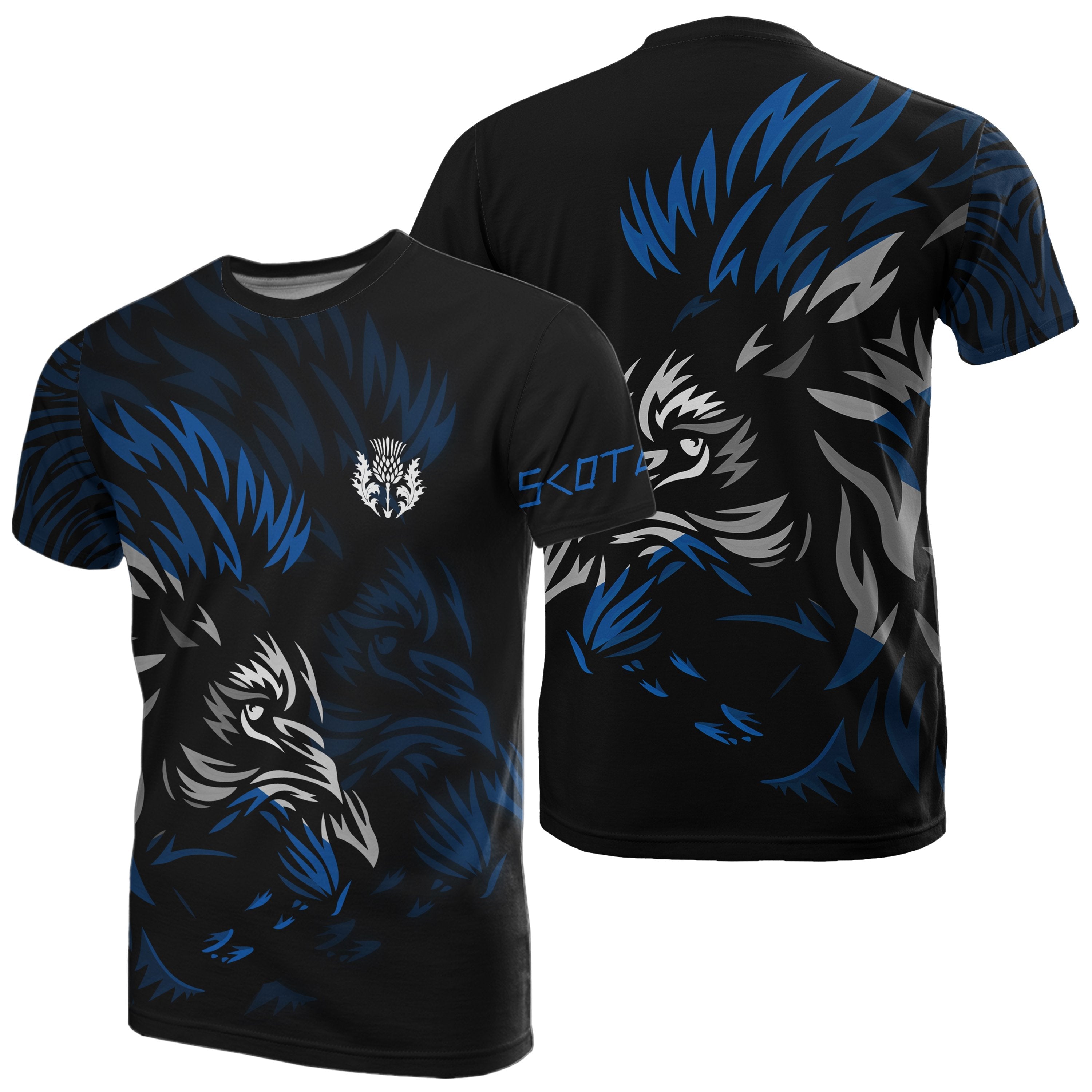 Scotland T shirt - Flag Lion King Style - Vibe Hoodie Shop