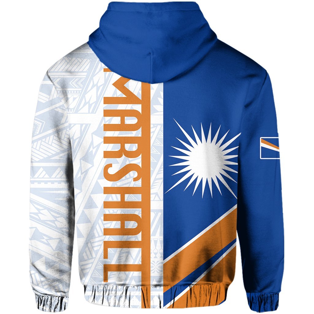 Marshall Islands Half Concept Pullover Hoodie - Vibe Hoodie Shop