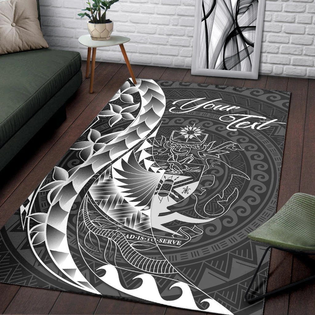 Solomon Islands Area Rug - Custom Personalised Polynesian Pattern Style - Vibe Hoodie Shop