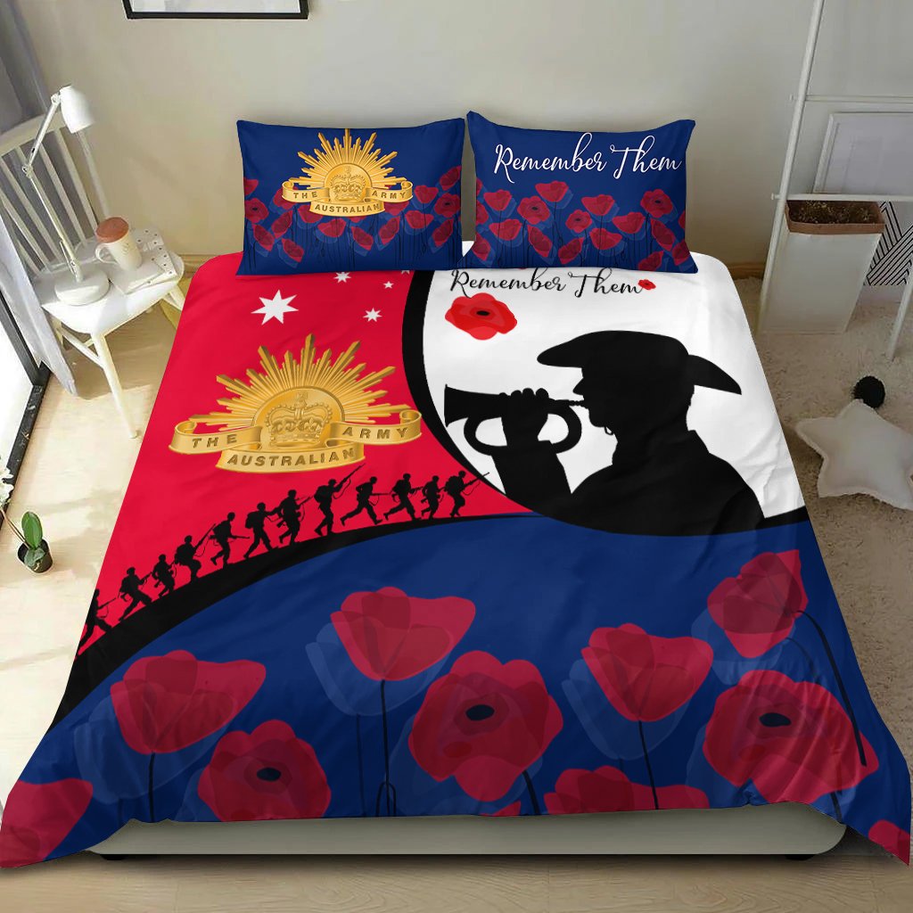 ANZAC Day Bedding Set - We will remember Them - Vibe Hoodie Shop