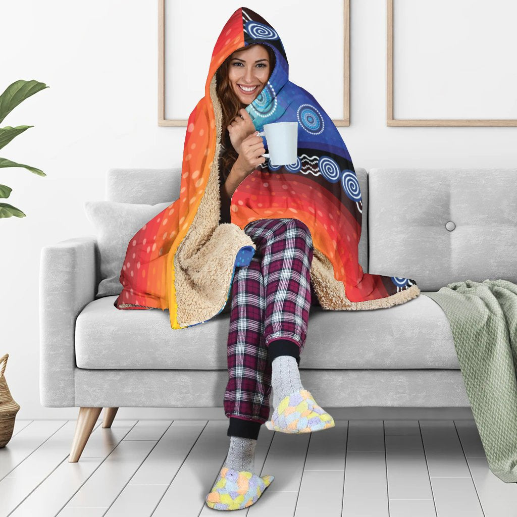 hoodie-blanket-aboriginal-color-dot-painting
