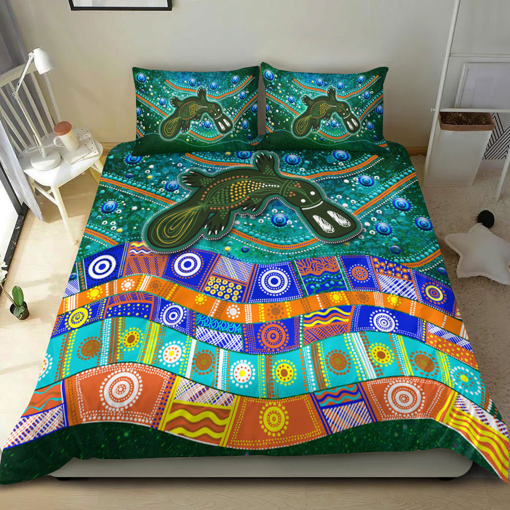 Aboriginal Platypus Painting Bedding Set - - Vibe Hoodie Shop