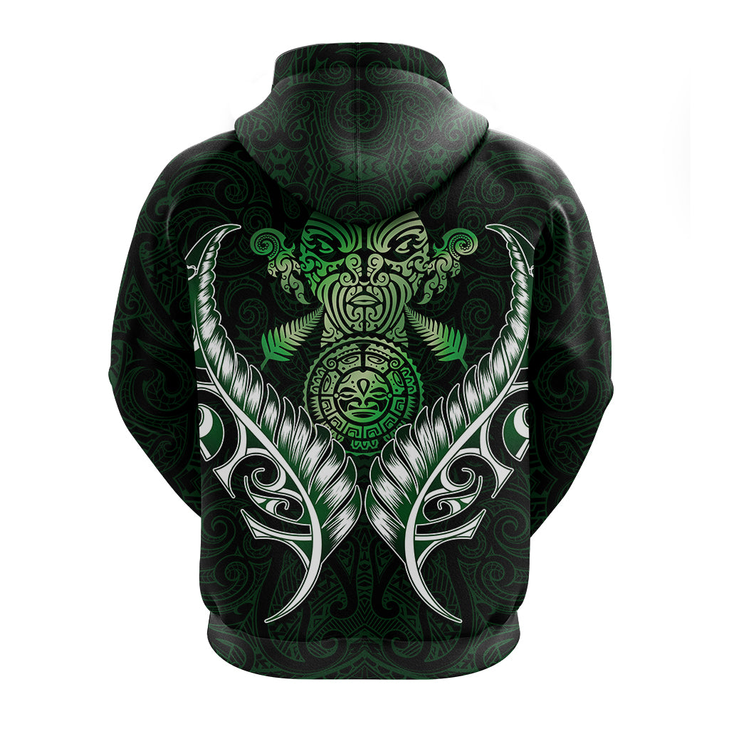 New Zealand Silver Fern Hoodie Green - LT12 - Vibe Hoodie Shop