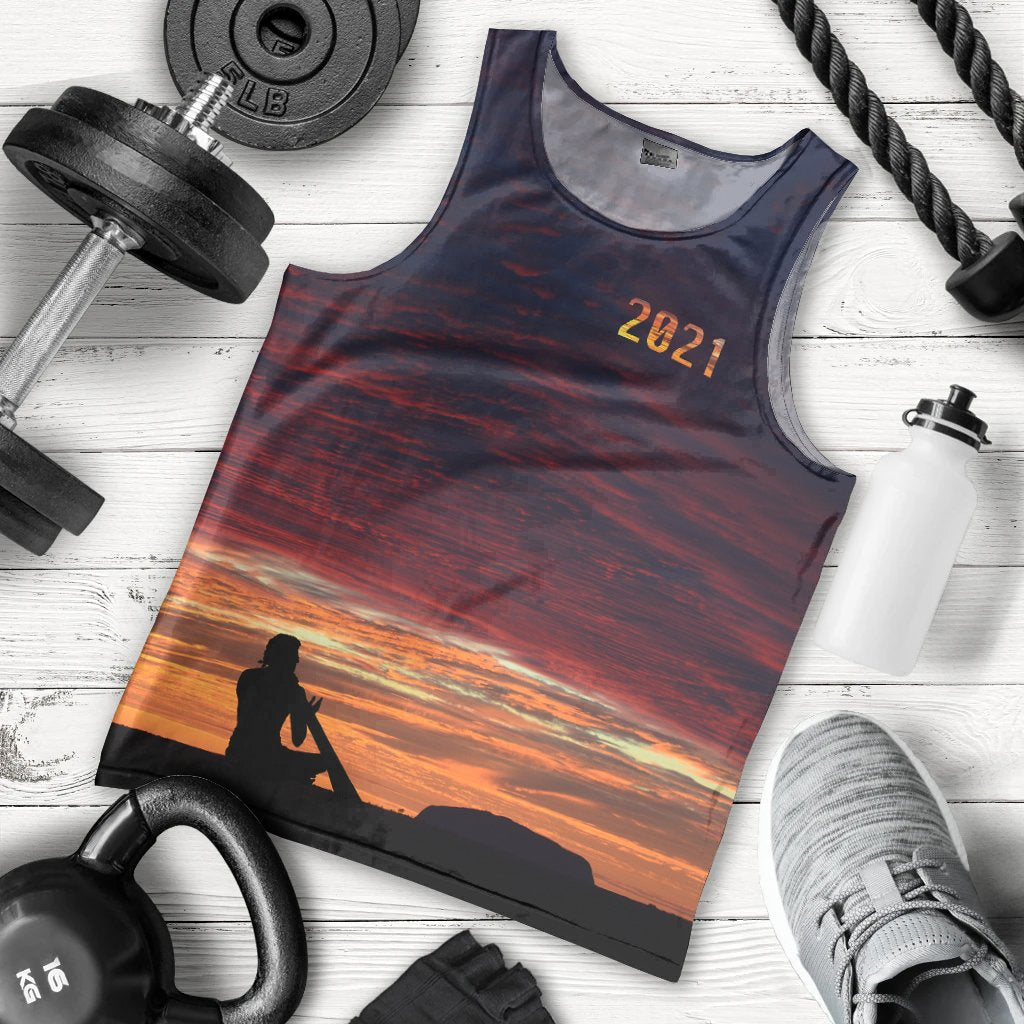 Australia Men Tank Top - Uluru Sky View 2021 - Vibe Hoodie Shop