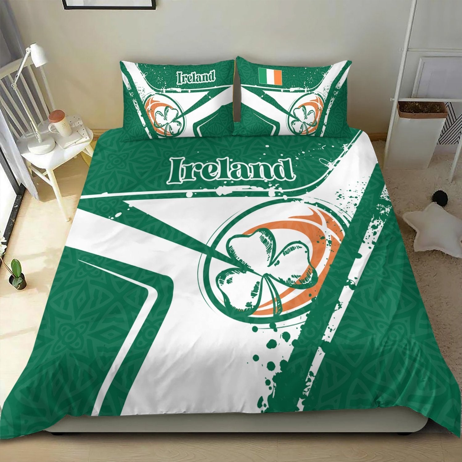 Ireland Rugby Bedding Set - Irish Rugby - Vibe Hoodie Shop