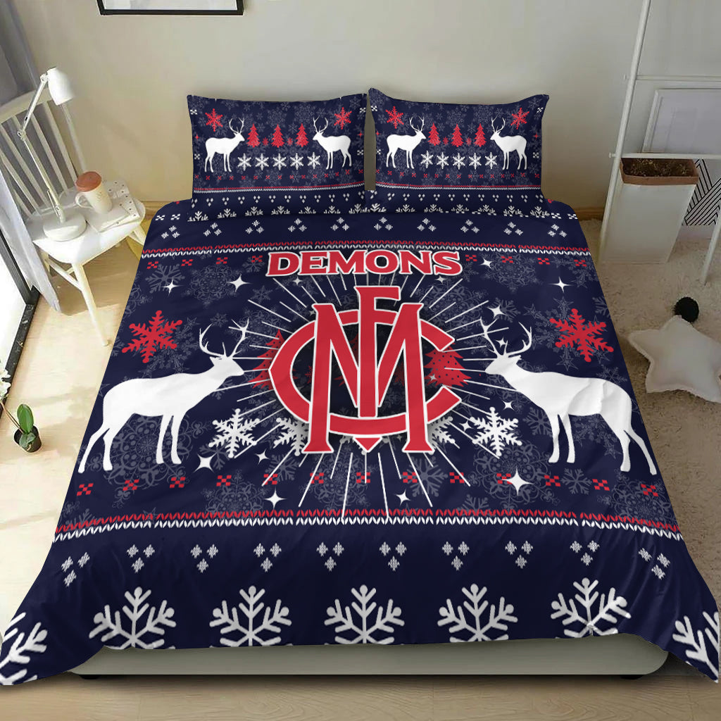 Demons Bedding Set - Christmas Ugly Style - - Vibe Hoodie Shop