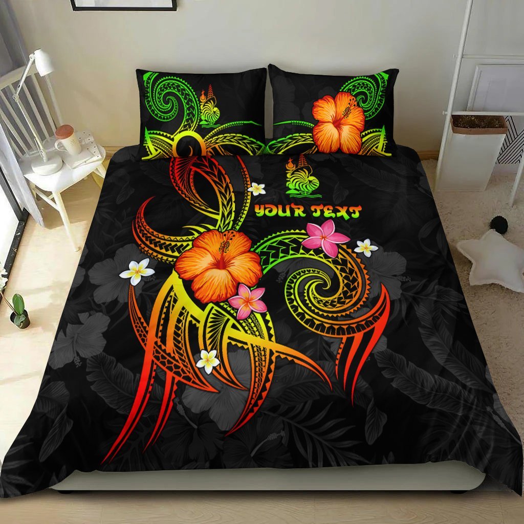 New Caledonia Polynesian Personalised Bedding Set - Legend of New Caledonia (Reggae) - Vibe Hoodie Shop