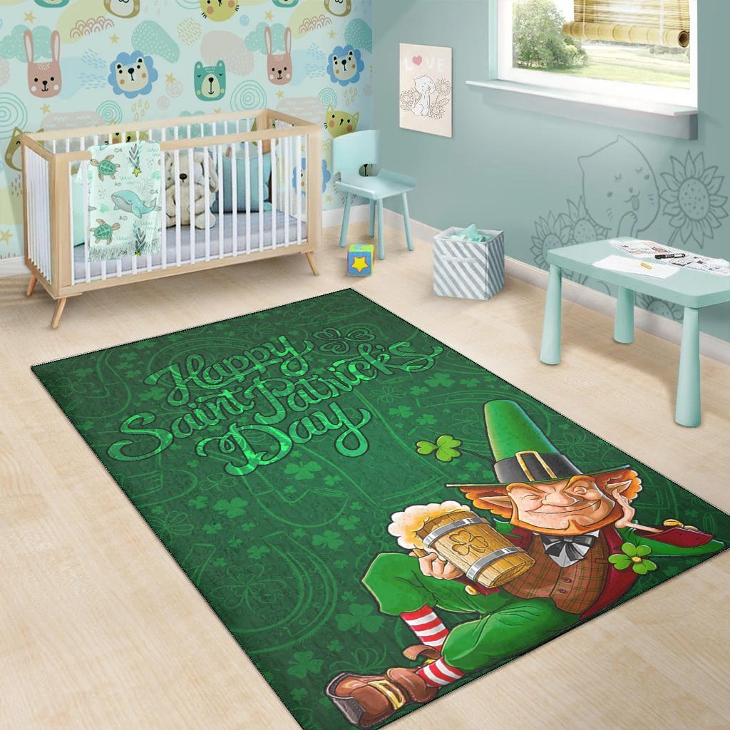 VibeHoodie Area Rug - Patrick's Day Green Celtic - Vibe Hoodie Shop