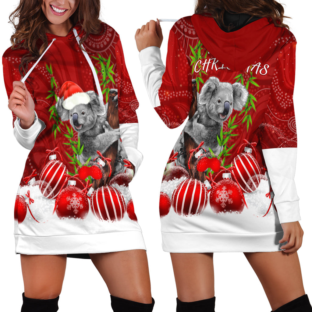 Australia Koala Aboriginal Hoodie Dress Merry Christmas - Vibe Hoodie Shop