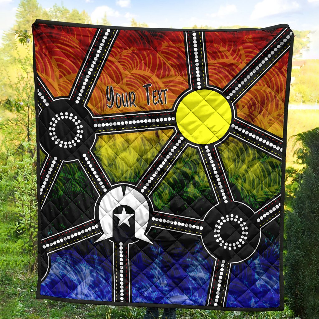 Custom NAIDOC Week 2021 Quilt, Aboriginal Geometric Style - Vibe Hoodie Shop