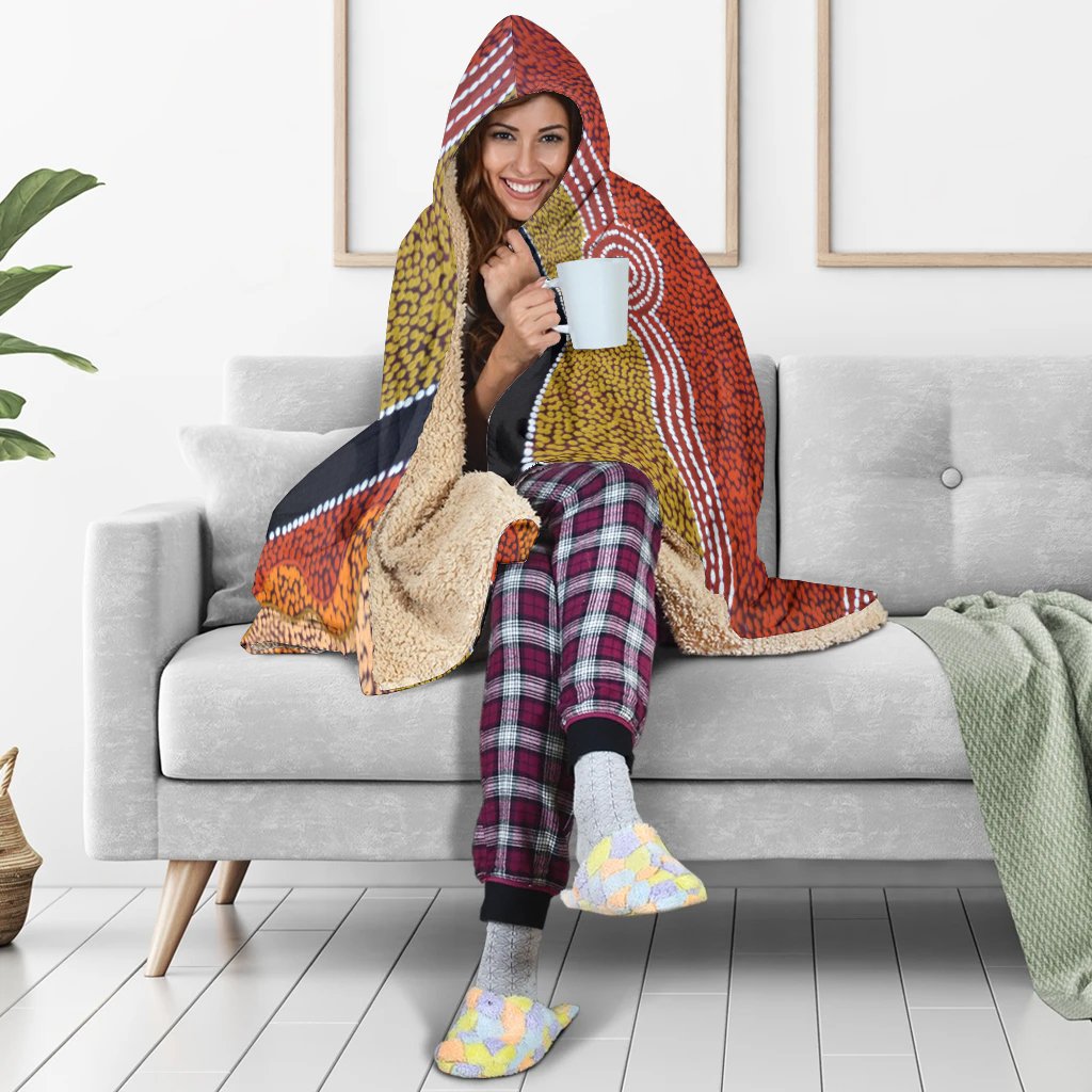 hoodie-balmket-aboriginal-dot-style