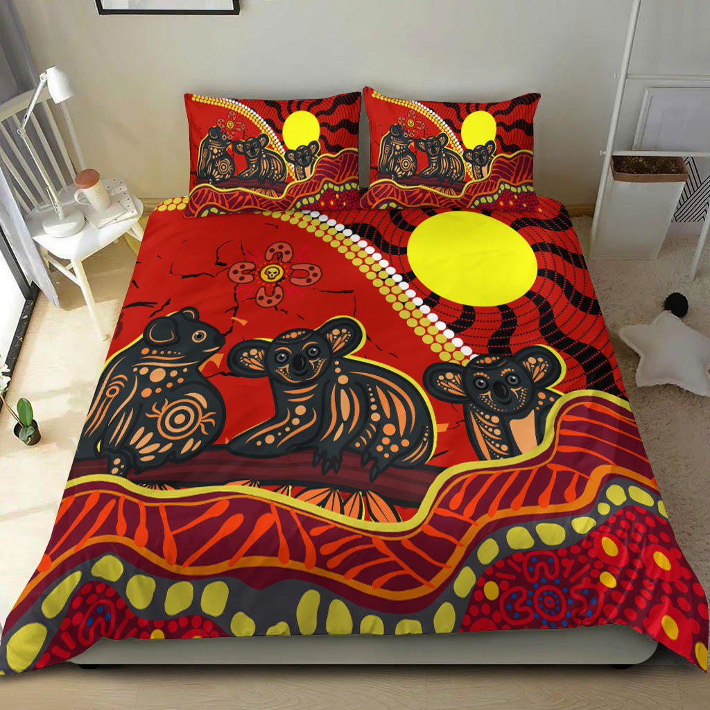 Aboriginal Koala Painting Bedding Set - - Vibe Hoodie Shop