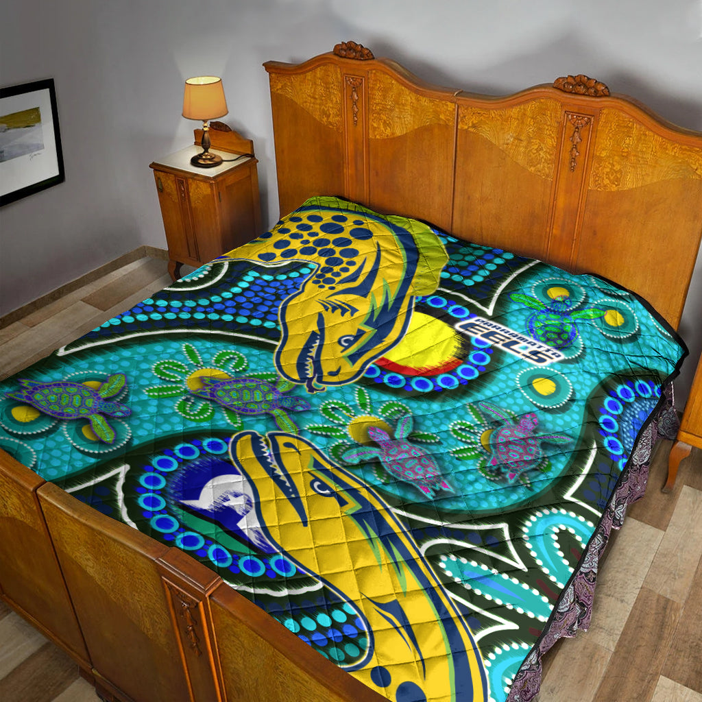 Eels Rugby Quilt - Custom Indigenous Eels With Aboriginal and Torres Strait Islander Flag - Vibe Hoodie Shop