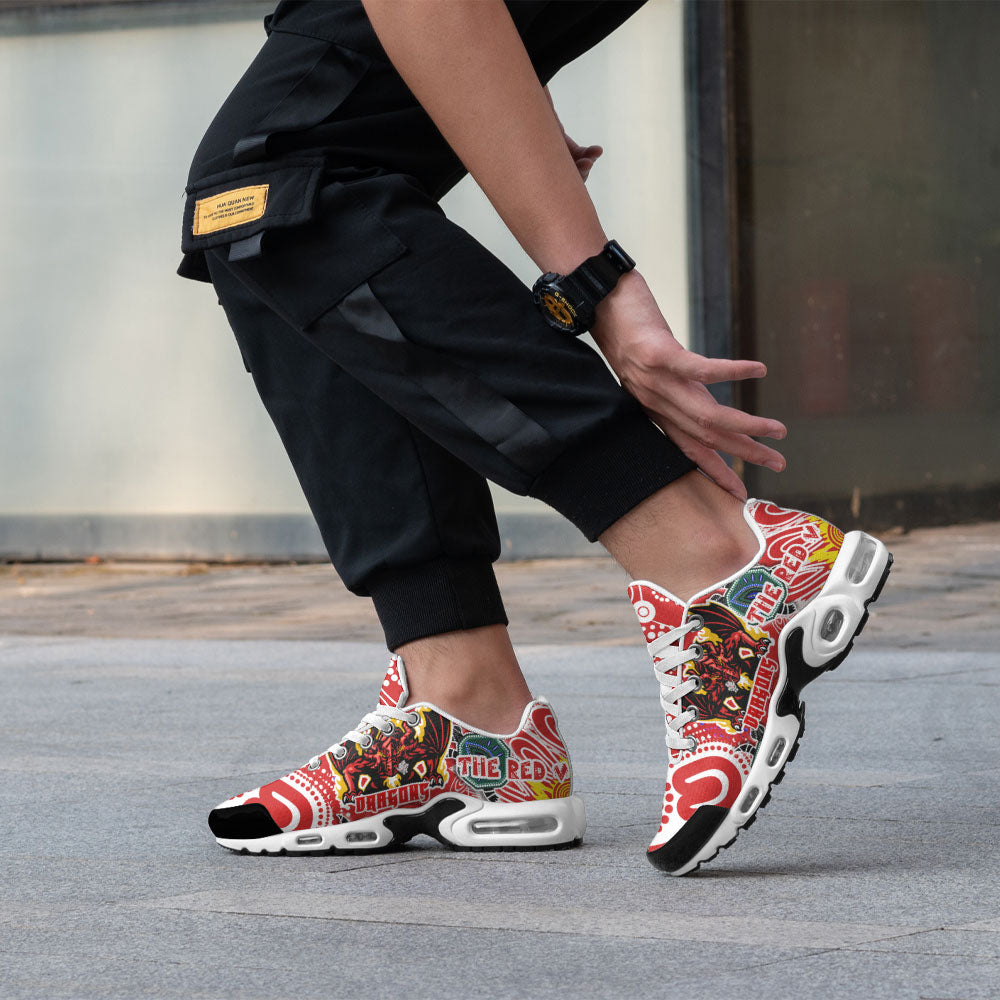 st-george-rugby-cushion-shoes-custom-the-red-v-with-aboriginal-and-torres-strait-islander-culture-cushion-running-shoes