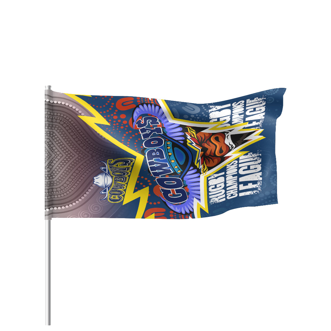 Cowboys Rugby Flag - Custom Super Queensland Cowboys Flag - Vibe Hoodie Shop