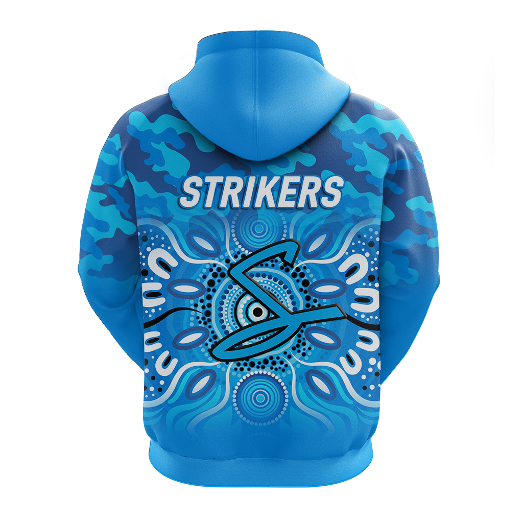 Adelaide Strikers Cricket ANZAC Day Aboriginal Hoodie - LT12 - Vibe Hoodie Shop
