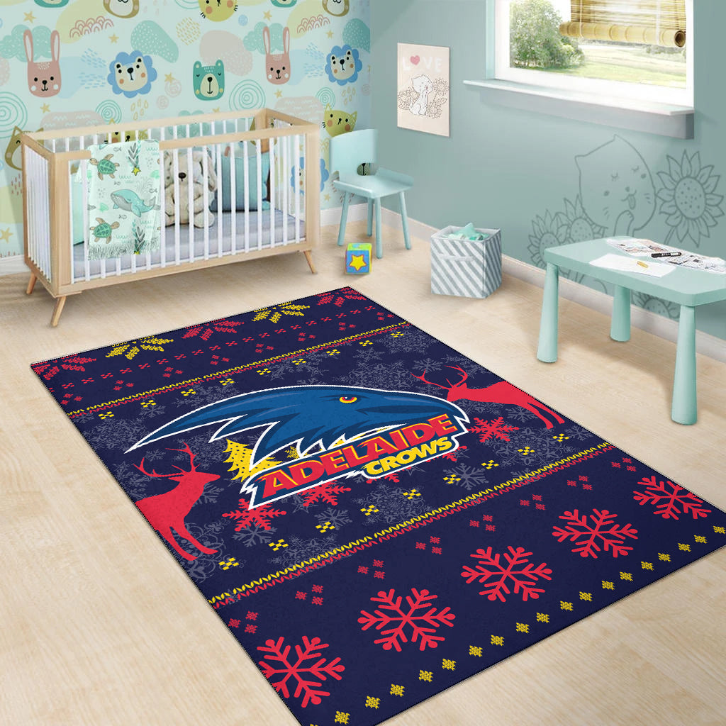 Adelaide Crows Area Rug - Christmas Ugly Style - - Vibe Hoodie Shop