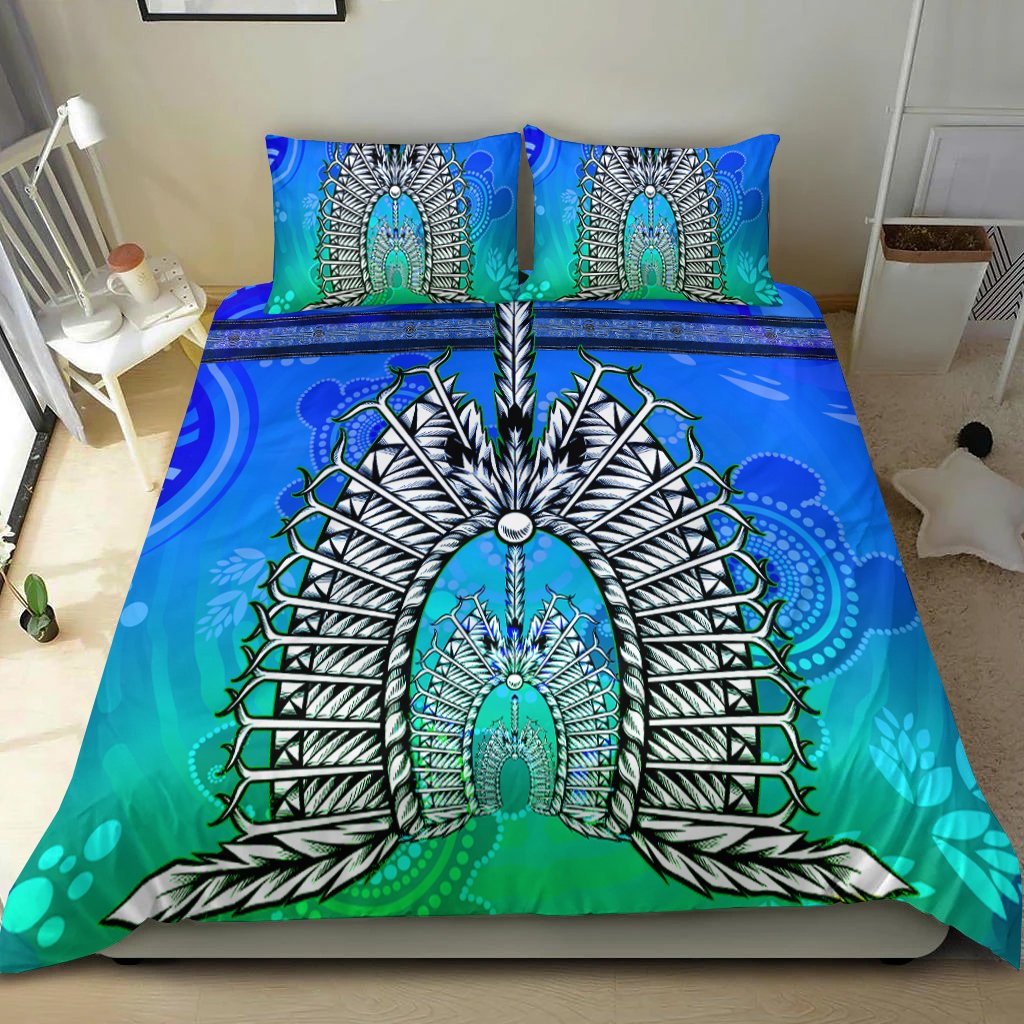 Bedding Set - Turtle Background With Dhari Mask - Vibe Hoodie Shop