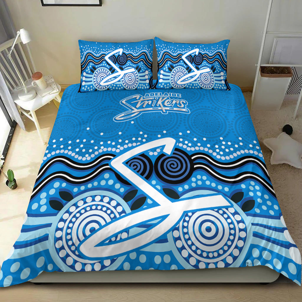 Adelaide Strikers Bedding Set - Aboriginal Style Of Dot - - Vibe Hoodie Shop